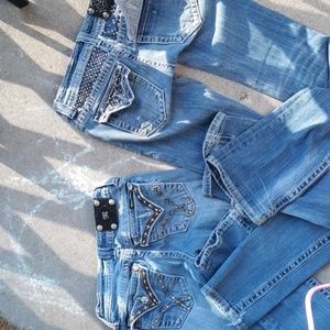 2 pair miss me jeans